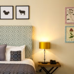 artwork and bed at Mercure Gloucester Bowden Hall
