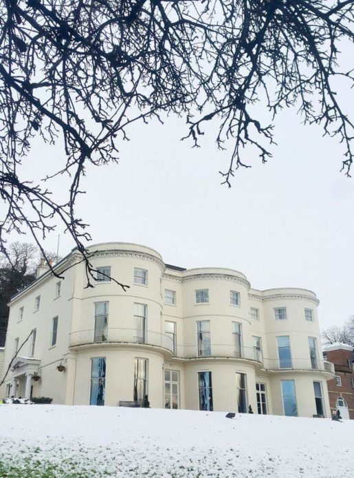 Mercure Gloucester Bowden Hall Hotel in the snow